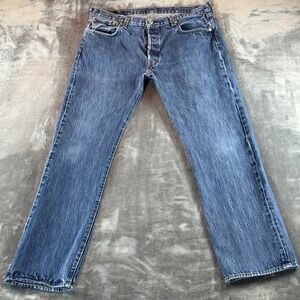 Levi's 501 Men's Jeans Straight Leg Size 38X34 Medium Wash